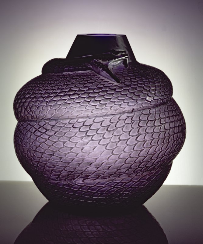 ルネ・ラリック　【ドルイド】1924年　花瓶 Rene Jules Lalique - Serpent